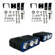 Додаткові універсальні LED фари Sanvi S301 50W 12V (3 лінзи) ближнє/дальнє світло, протитуманні (комплект 2 шт.)