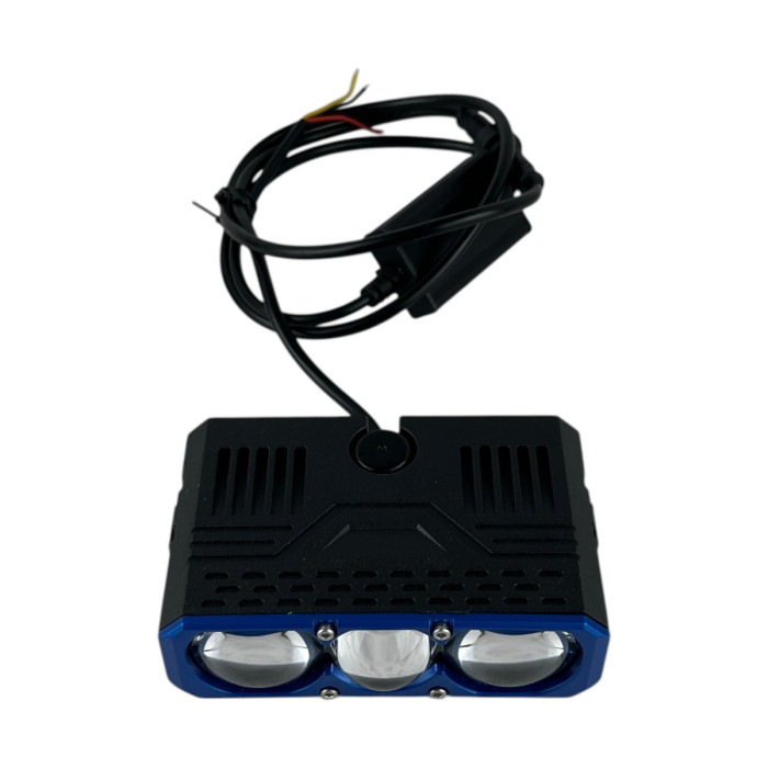 Додаткові універсальні LED фари Sanvi S301 50W 12V (3 лінзи) ближнє/дальнє світло, протитуманні (комплект 2 шт.)