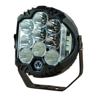 Дополнительная LED фара 63W 6000K (круглая, комбинированный свет + ДХО, 1 шт.)