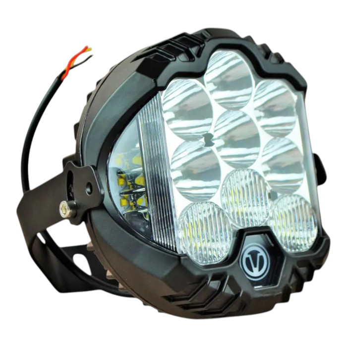 Додаткова LED фара 63W 6000K (кругла, комбіноване світло + ДХО, 1 шт.)