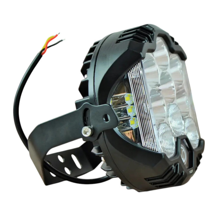 Додаткова LED фара 63W 6000K (кругла, комбіноване світло + ДХО, 1 шт.)