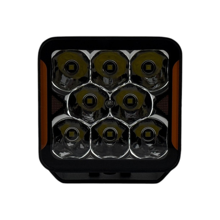 Дополнительная LED фара EA Light X 45W SPOT (направленный свет) с оранжевыми габаритами W0240S-P8