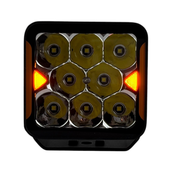 Дополнительная LED фара EA Light X 45W SPOT (направленный свет) с оранжевыми габаритами W0240S-P8