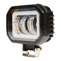 LED фара JR-0-30W-1 квадрат з габаритом ДХО 30W 12-24V 95×75×50 мм — універсальна фара СТМ