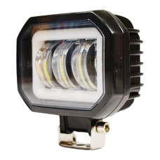 LED фара JR-0-30W-1 квадрат з габаритом ДХО 30W 12-24V 95×75×50 мм — універсальна фара СТМ