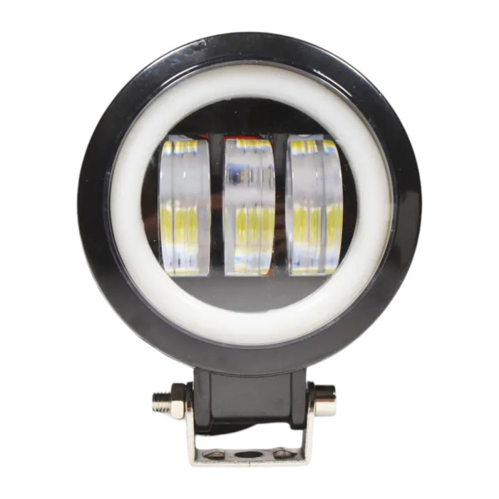 Додаткова LED фара JR 30W кругла з габаритом 12-24V