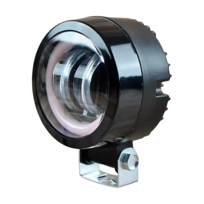 LED фара 40W круглая с ДХО (90х55 мм) четкая СТГ 12-24V