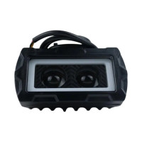 LED фара JDHW13 30W з габаритом 12–24V (95×50×50 мм) з чіткою світлотіньовою межею