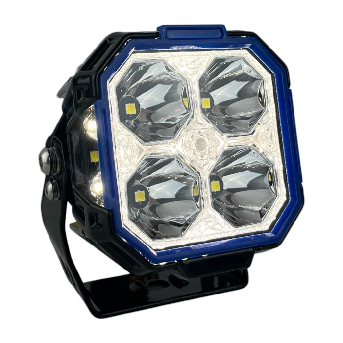 LED фара Light X JG-F993 3" 35W Osram Дальний и Боковой свет DRL IP69K