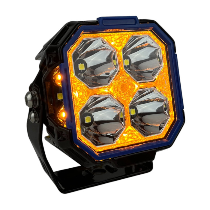 LED фара Light X JG-F993 3" 35W Osram Дальний и Боковой свет DRL IP69K