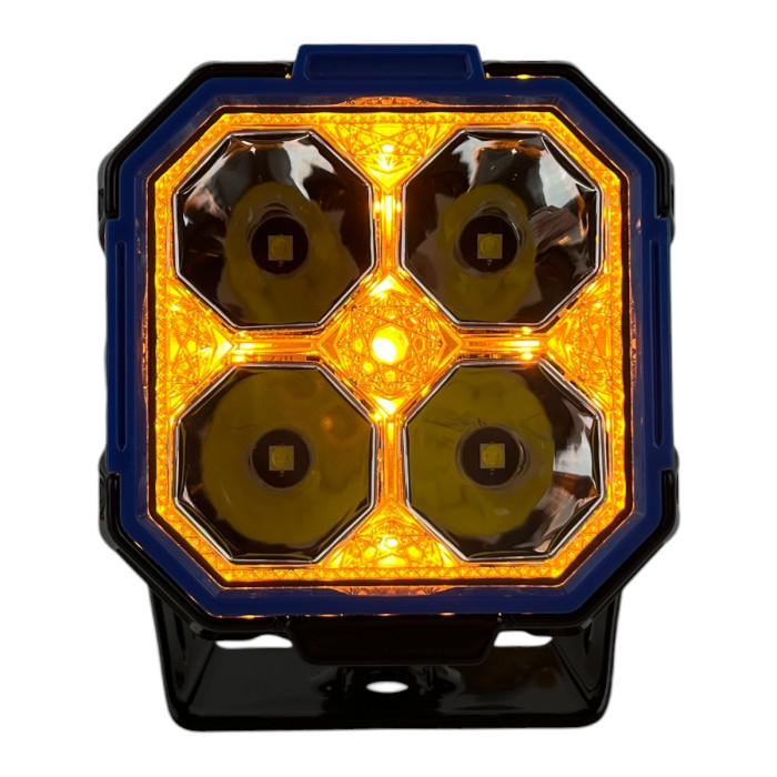 LED фара Light X JG-F993 3" 35W Osram Дальний и Боковой свет DRL IP69K