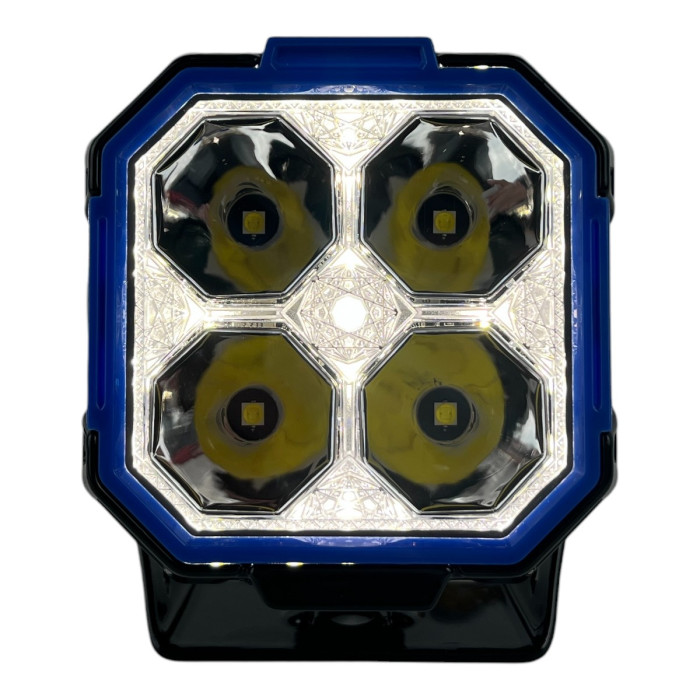 LED фара Light X JG-F993 3" 35W Osram Дальний и Боковой свет DRL IP69K