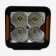 LED фара дополнительная W0120F-P8 EA Light X 20W ближний свет с поворотом (03651)
