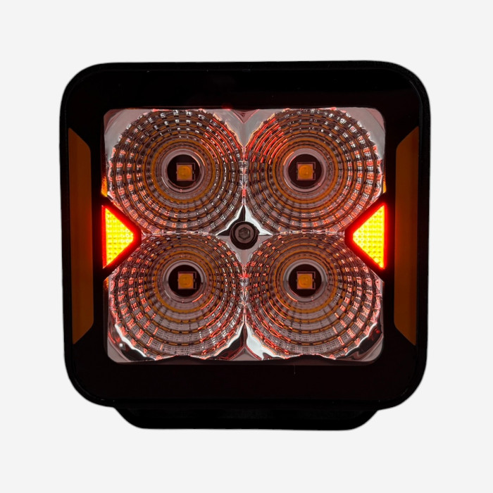 LED фара дополнительная W0120F-P8 EA Light X 20W ближний свет с поворотом (03651)