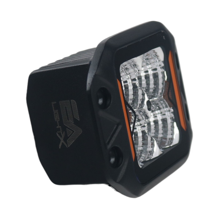 LED фара дополнительная W0120FMF-P8 EA Light X 20W врезная ближний свет с поворотом (03653)