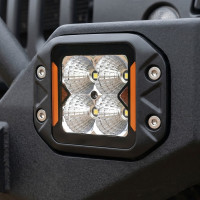 LED фара дополнительная W0120FMF-P8 EA Light X 20W врезная ближний свет с поворотом (03653)