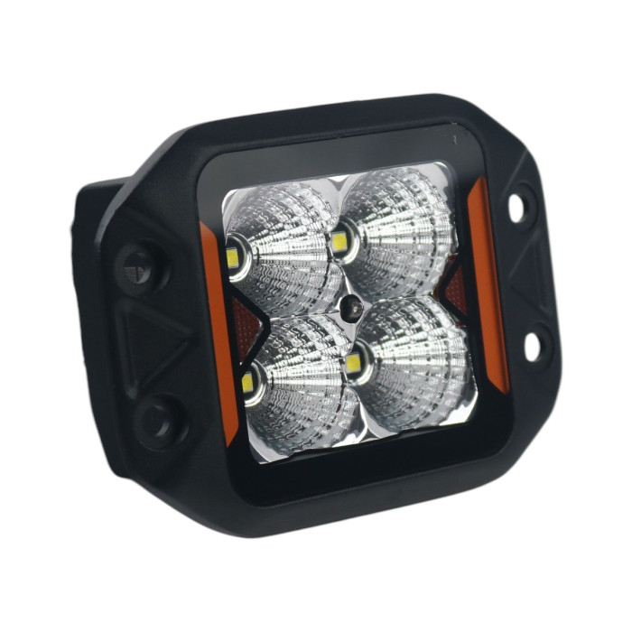 LED фара дополнительная W0120FMF-P8 EA Light X 20W врезная ближний свет с поворотом (03653)