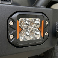 LED фара дополнительная W0120FMS-P8 EA Light X 20W врезная дальний свет с поворотом (03654)