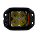 LED фара дополнительная W0120FMS-P8 EA Light X 20W врезная дальний свет с поворотом (03654)
