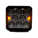 LED фара дополнительная W0240F-P8 EA Light X 45W ближний свет с поворотом (03677)