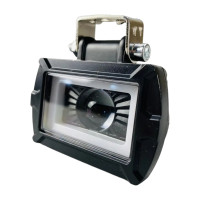 LED фара прямоугольная 20W с объемной линзой и СТГ, 12-80V, белый свет, chip CREE (1 шт.)