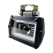 LED фара прямокутна 20W з об'ємною лінзою та СТГ, 12-80V, біле світло, chip CREE (1 шт.)