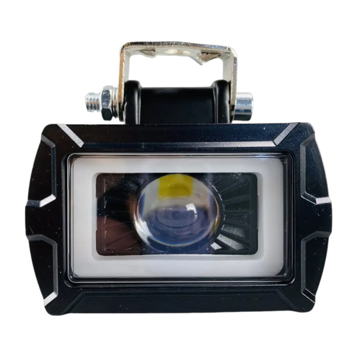 LED фара прямокутна 20W з об'ємною лінзою та СТГ, 12-80V, біле світло, chip CREE (1 шт.)