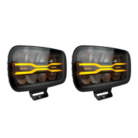 LED фары Light X 9" 90W Osram Дальний свет DRL Поворот 10-32V IP69K комплект 2 шт