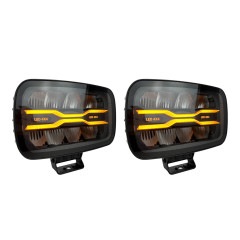 LED фари Light X 9" 90W Osram Дальнє світло DRL Поворот 10-32V IP69K компллект 2 шт