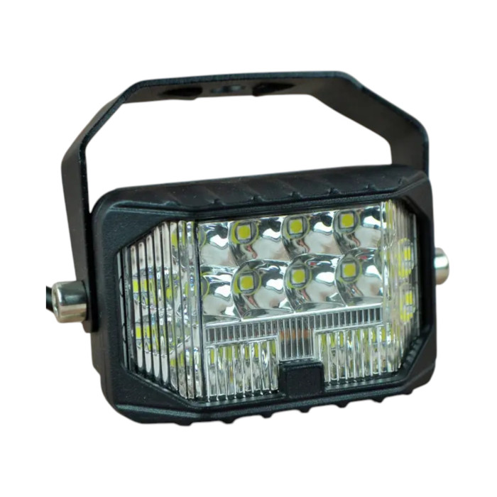 Противотуманная LED фара EA Light X JR-5" 13х8 см 63W комбинированный ближний свет + ДХО с поворотом 6000K (1 шт.)