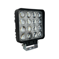 Светодиодная квадратная LED фара дополнительного света EA Light X JR-6D-G16F-48W противотуманная 110мм