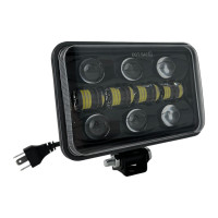 Светодиодная прямоугольная LED фара ближнего/дальнего света EA Light X L 50W дополнительная 12-24V белая