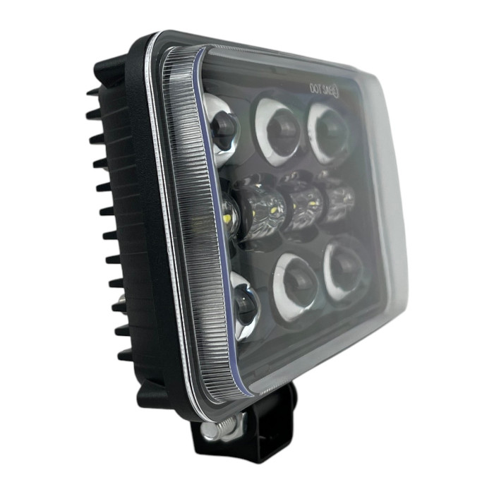 Світлодіодна прямокутна LED фара ближнього/дальнього світла EA Light X L 50W додаткова 12-24V біла