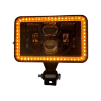 Светодиодная прямоугольная LED фара ближнего/дальнего света EA Light X L 50W с DRL и поворотом дополнительная 12-24V