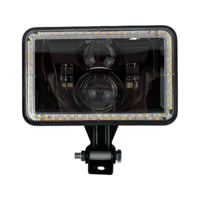 Світлодіодна прямокутна LED фара ближнього/дальнього світла EA Light X L 50W з DRL та поворотом додаткова 12-24V