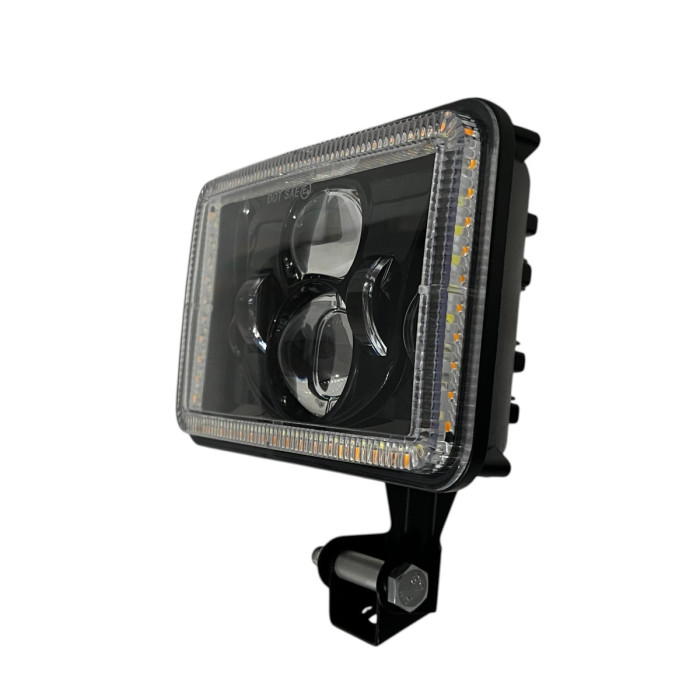 Світлодіодна прямокутна LED фара ближнього/дальнього світла EA Light X L 50W з DRL та поворотом додаткова 12-24V
