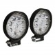 Светодиодная LED фара D1 круглая рабочая 27W 60° (9×3W диодов, Ø115×128×55 мм) для авто и спецтехники