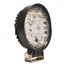 Светодиодная LED фара D1 круглая рабочая 27W 60° (9×3W диодов, Ø115×128×55 мм) для авто и спецтехники