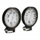 Светодиодная LED фара D1 круглая рабочая 27W 60° (9×3W диодов, Ø115×128×55 мм) для авто и спецтехники