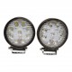 Светодиодная LED фара D1 круглая рабочая 27W 60° (9×3W диодов, Ø115×128×55 мм) для авто и спецтехники
