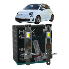 LED лампи Fiat 500 2007- H1 M6X дальнє світло (4000Lm 5500K) / Фіат 500 (комплект 2 шт.)