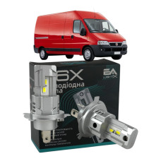 LED лампи Fiat Ducato 1994-2002 H4 M6X ближнє/дальнє світло (4000Lm 5500K) / Фіат Дукато (комплект 2 шт.)