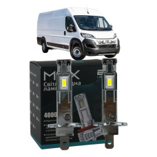 LED лампи Fiat Ducato 2002- H1 M6X дальнє світло (4000Lm 5500K) / Фіат Дукато (комплект 2 шт.)