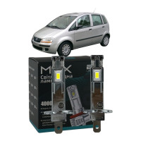 LED лампи Fiat Idea 2003- H1 M6X дальнє світло (4000Lm 5500K) / Фіат Ідея (комплект 2 шт.)