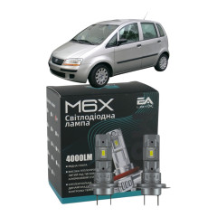 LED лампи Fiat Idea 2003- H7 M6X ближнє світло (4000Lm 5500K) / Фіат Ідея (комплект 2 шт.)
