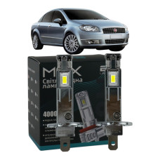 LED лампи Fiat Linea 2007- H1 M6X дальнє світло (4000Lm 5500K) / Фіат Лінеа (комплект 2 шт.)