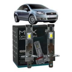 LED лампи Fiat Linea 2007- H1 M6X дальнє світло (4000Lm 5500K) / Фіат Лінеа (комплект 2 шт.)