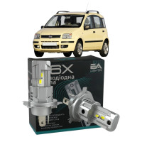 LED лампи Fiat Panda 2003- H4 M6X ближнє/дальнє світло (4000Lm 5500K) / Фіат Панда (комплект 2 шт.)
