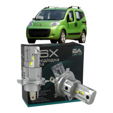 LED лампи Fiat Qubo 2008- H4 M6X ближнє/дальнє світло (4000Lm 5500K) / Фіат Кубо (комплект 2 шт.)