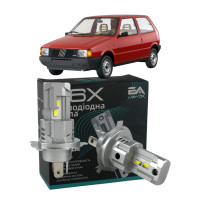 LED лампи Fiat Uno 1983-2000 H4 M6X ближнє/дальнє світло (4000Lm 5500K) / Фіат Уно (комплект 2 шт.)